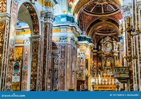 Interior of Monopoli Cathedral, Apulia, Italy Editorial Stock Photo - Image of ceiling, altar ...