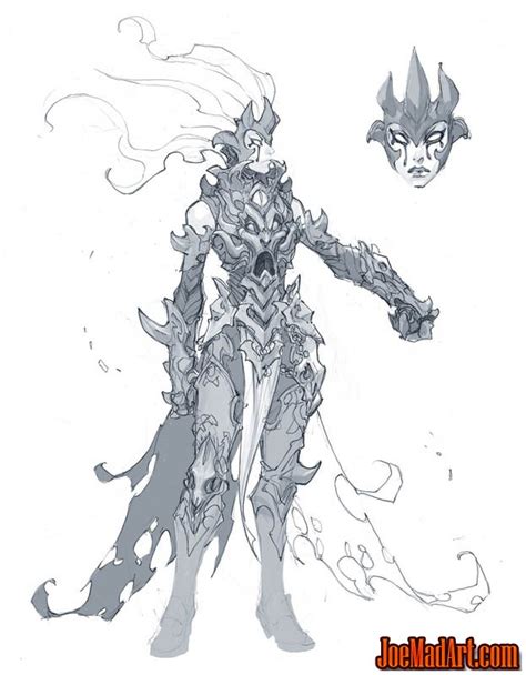 joemadart.com: Darksiders 3 Fury abyssal armor concept art