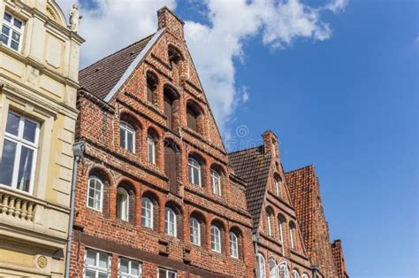 Historic Facades in the Old Town of Luneburg Stock Image - Image of orange, historic: 101468601