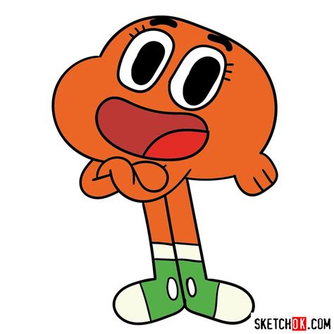 How to draw The Amazing World of Gumball characters - SketchOk