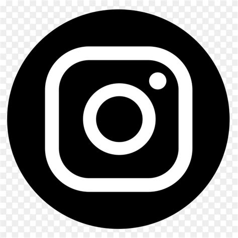 Instagram black and white logo vector PNG - Similar PNG