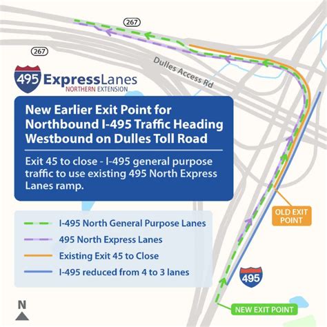 Express lanes project will soon close I-495 North exit to Dulles Toll ...