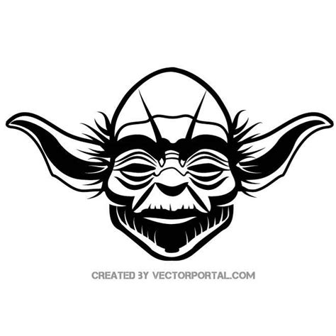 Character Yoda vector image | Star wars silhouette, Star wars font ...