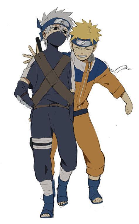 Kakashi Hatake and Naruto Uzumaki - Kakashi Fan Art (36544045) - Fanpop