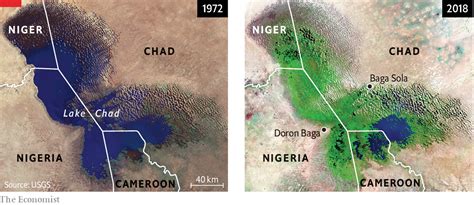 Lake Chad before and after : r/MapPorn