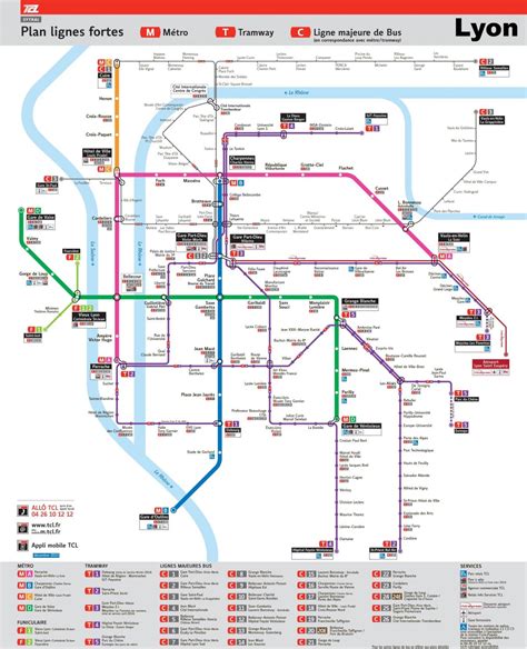 Lyon-transport-Karte - Lyon-transport-Karte-pdf (Auvergne-Rhône-Alpes - Frankreich)