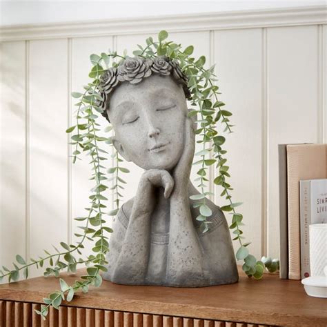 Decorative Lady Plant Pot | Dunelm
