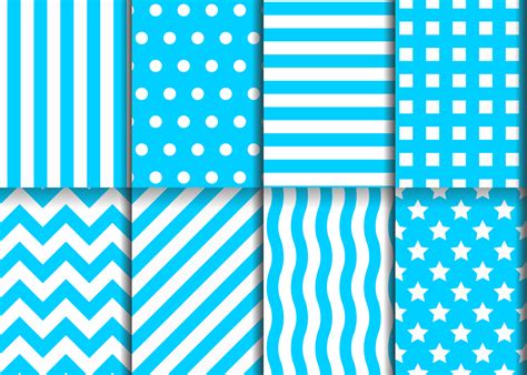 Blue geometric pattern set 1393387 Vector Art at Vecteezy