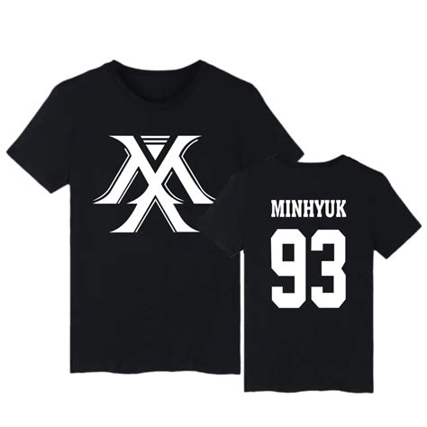 Kpop MONSTA X T shirt Concert Monsta X Moletom T Shirt Periphery Cotton Clothes Men and Women ...