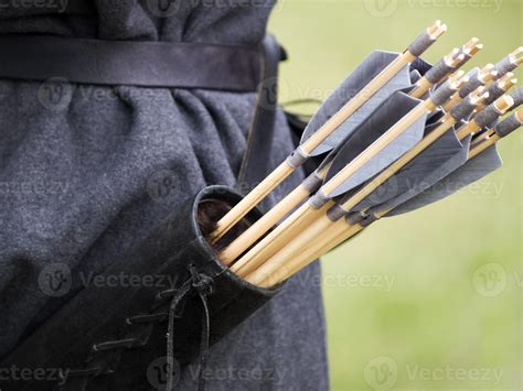 Person wearing quiver with arrows placed in it 1364724 Stock Photo at ...