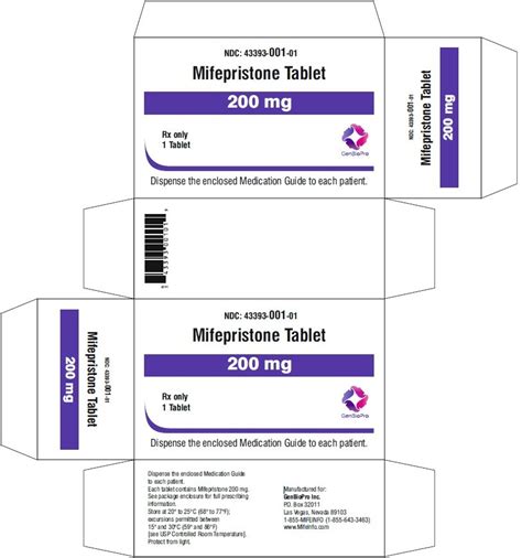 Mifepristone Tablets: Package Insert - Drugs.com