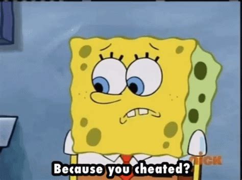 Spongebob You Cheated GIF - Spongebob You Cheated Busted - Discover & Share GIFs