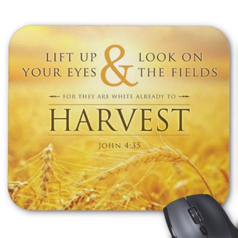 Harvest Mousepad John 4:35 Bible Verse – The Bible