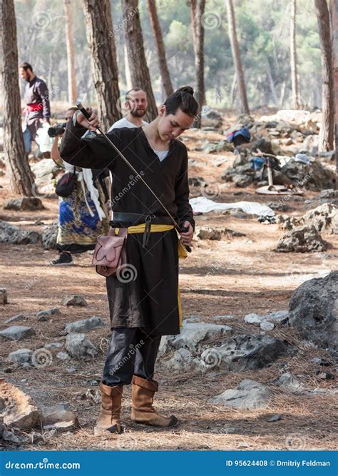 Participant in the Reconstruction of Horns of Hattin Battle in 1187 ...