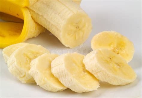 Sliced banana stock image. Image of yellowish, naked - 16399265