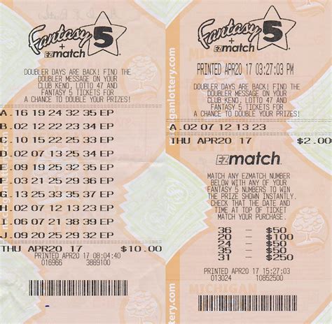 Two Players Split $350,456 Fantasy 5 Jackpot from Michigan Lottery ...