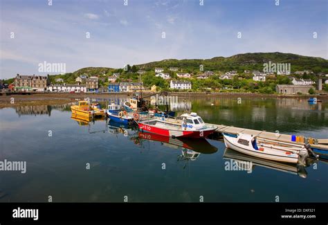 Panoramic of Tarbert harbour, Loch Fyne, Argyll Stock Photo - Alamy