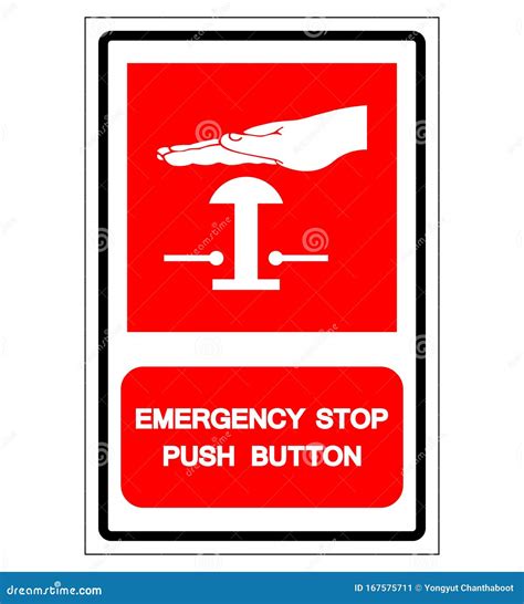 Emergency Stop Push Button Symbol