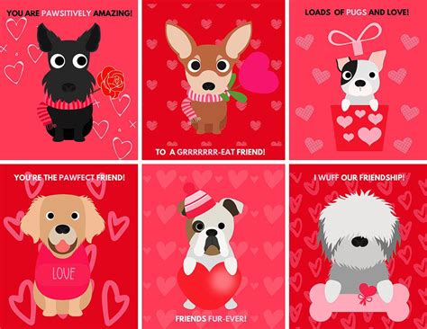 Dog Valentine's Day Cards - Free Printable - xoxoBella