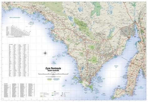 Eyre Peninsula Map - South Australia - Carto Graphics