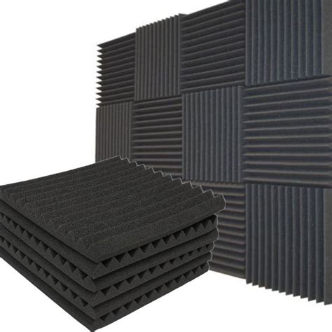 "12 Pack Acoustic Panels, Soundproofing Foam Wedges, Noise Reduction ...