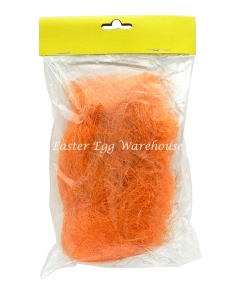 Orange Easter Sisal Grass 20g - Easter Egg Warehouse