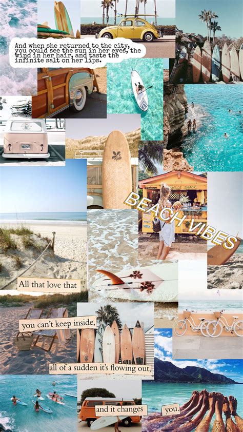 Beach Aesthetic Collage Wallpapers - Wallpaper Cave