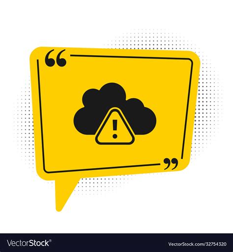 Black storm warning icon isolated on white Vector Image