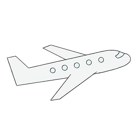 How to Draw an Airplane Step by Step - Drawing Tutorial For Kids