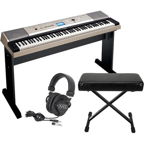 Yamaha YPG-535 88-Key Portable Grand Piano Keyboard with Bench and ...