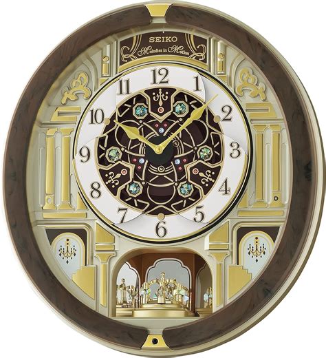 Seiko Melodies in Motion Wall Clock, Golden Chandelier : Amazon.ca: Home