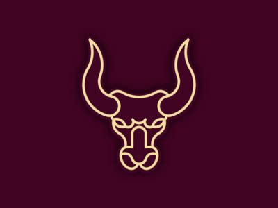 Bull Line Art Logo by Awoga Ranger on Dribbble