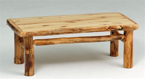 This log coffee table is handcrafted from natural wood logs in custom sizes for cabin, lodge ...