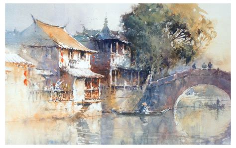 Michał Jasiewicz, Fengjing | Art, Watercolor paintings, Watercolor art