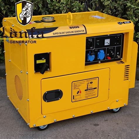 5kVA 6kVA 7kVA 8kVA Silent Soundproof Electric Gasoline Generator Set ...