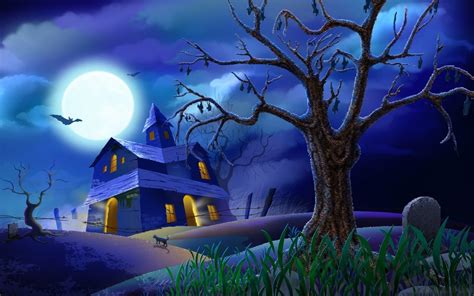 Free Animated Haunted House Wallpaper - WallpaperSafari