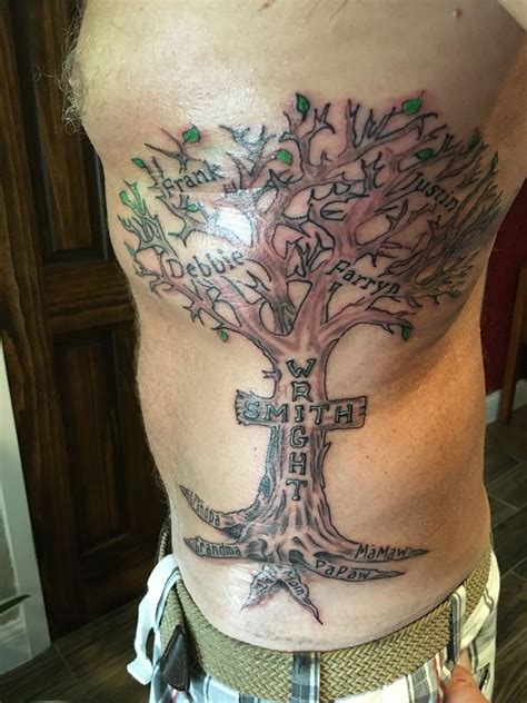 Tattoos Of Family Trees With Names - Design Talk