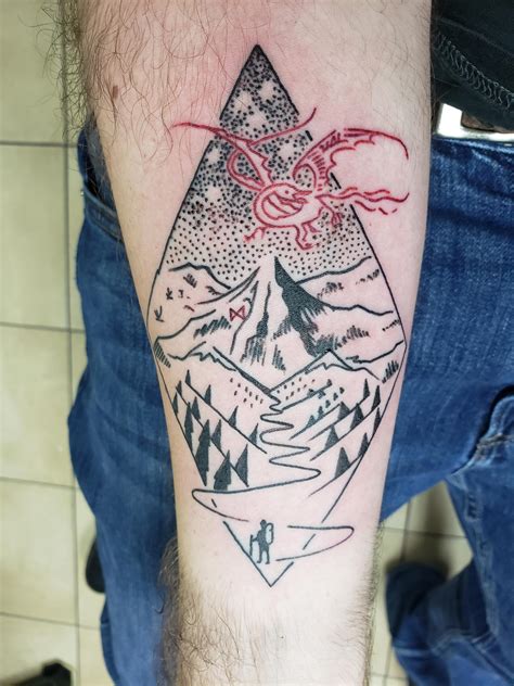 Hobbit inspired tattoo. Done by Angel at absolute tattoo San Antonio : r/tattoos