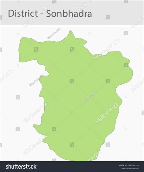 Sonbhadra Map Vector Sonbhadra District Map Stock Vector (Royalty Free) 2370796189 | Shutterstock