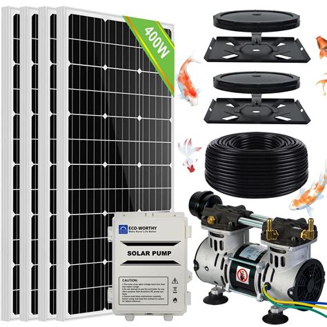 Buy Pond aerator Solar Powered, 300W DC Aeration Pump Powered by 400W ...