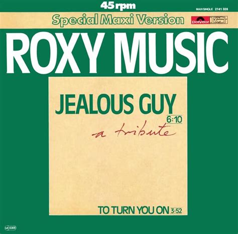 Roxy Music – Jealous Guy (1981, Vinyl) - Discogs