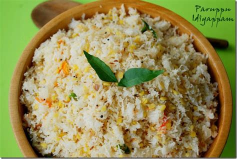 Paruppu idiyappam | Idiyappam varieties - Raks Kitchen