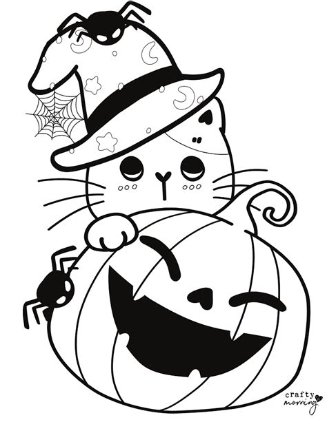 Halloween Cat Coloring Pages (Free Printables) - Crafty Morning