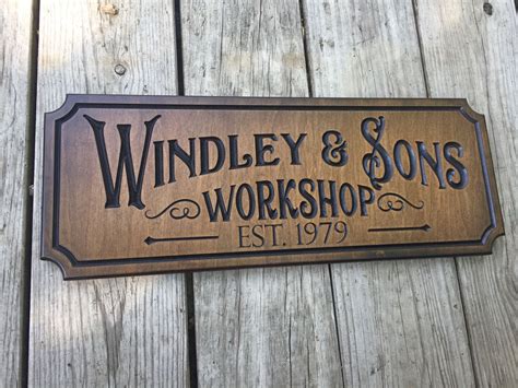 Buy Hand Crafted Work Shop Sign Custom Made Sign, made to order from ...