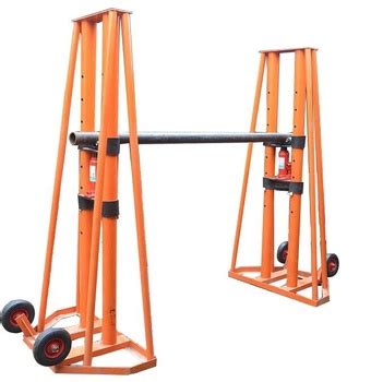 10 Ton Hydraulic Type Electric Jack Cable Drum Reel Stand 5t Cable Drum Stand With Hydraulic ...