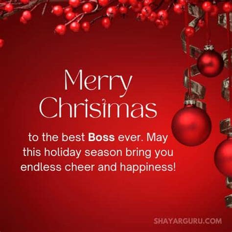 Merry Christmas Wishes For Boss - Best in 2023