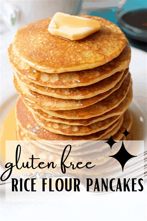 Easy, healthy and gluten free - this brown Rice Flour Pancakes recipe is perfect… in 2021 | Rice ...