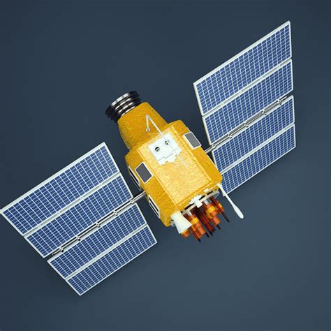 gps satellite 3d model