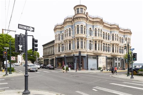 Port Townsend Victorian Square Shopping Arcade Editorial Stock Photo ...