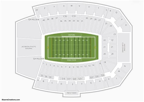 Jack Trice Stadium Seating Map | Cabinets Matttroy